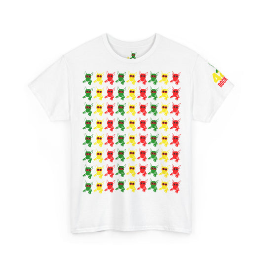 ROCKDOG420 - Crew T‑Shirt RASTA