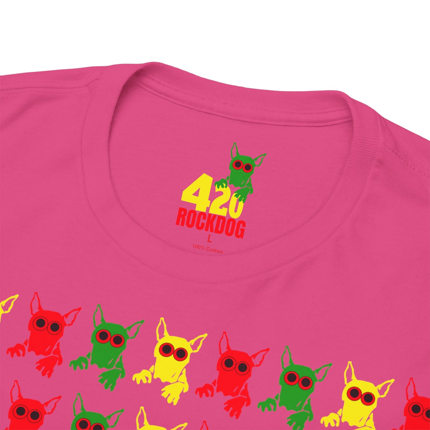 ROCKDOG420 - Crew T‑Shirt RASTA