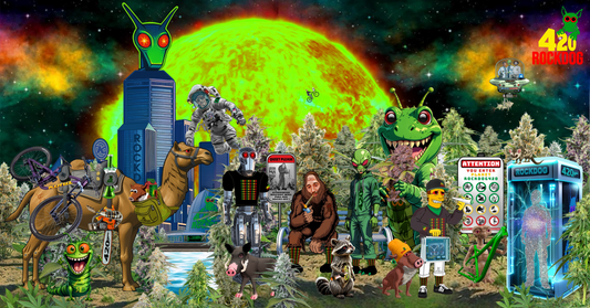ROCKDOG420 Comic Universe – all characters, NewDriveCity Spaceweed fields, Members Only Bicycle Brand Neufahrn Bavaria
