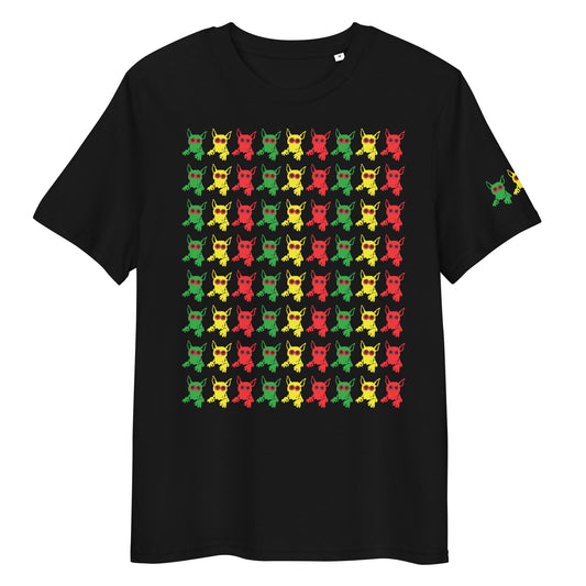 ROCKDOG420 Rastadog T-Shirt black front – RASTADOG print, ROCKDOG420 Comic Universe streetwear