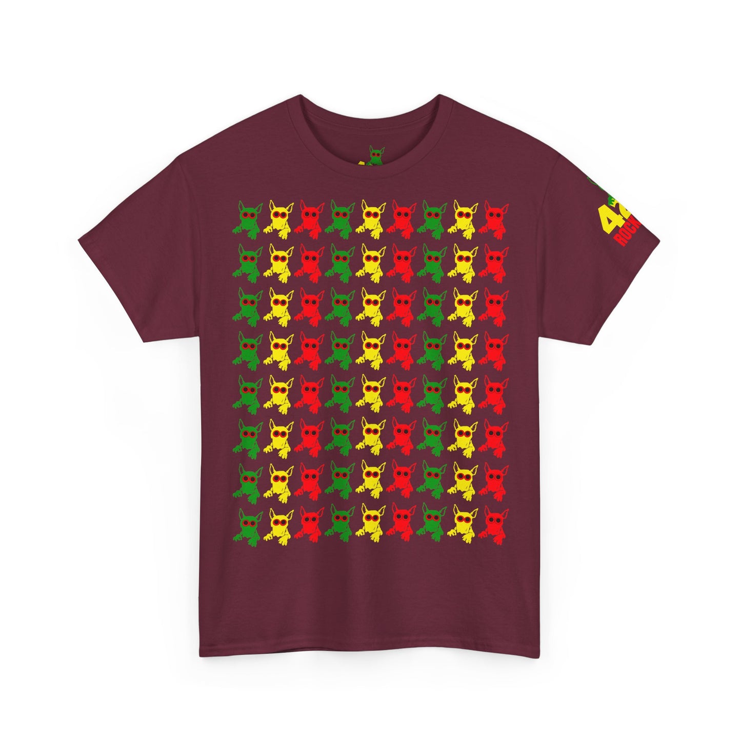 ROCKDOG420 - Crew T‑Shirt RASTA