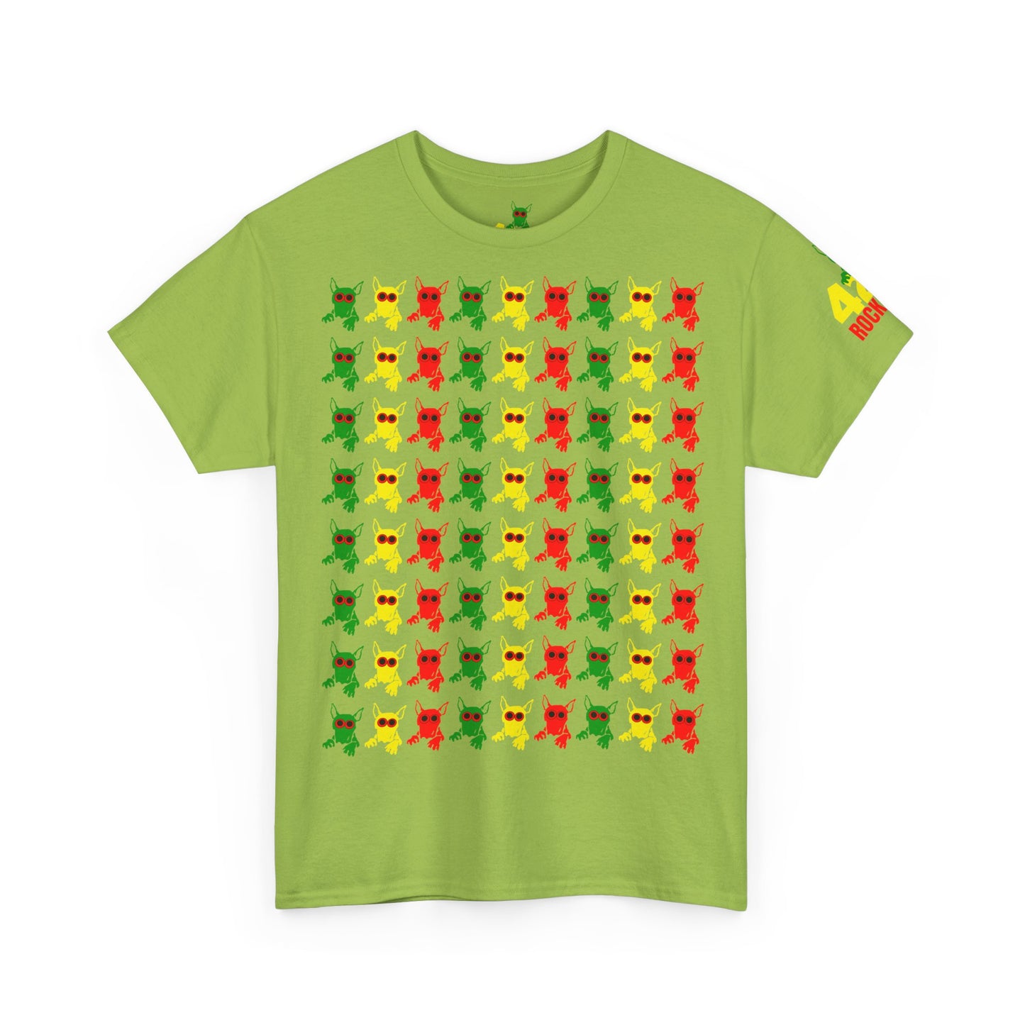 ROCKDOG420 - Crew T‑Shirt RASTA