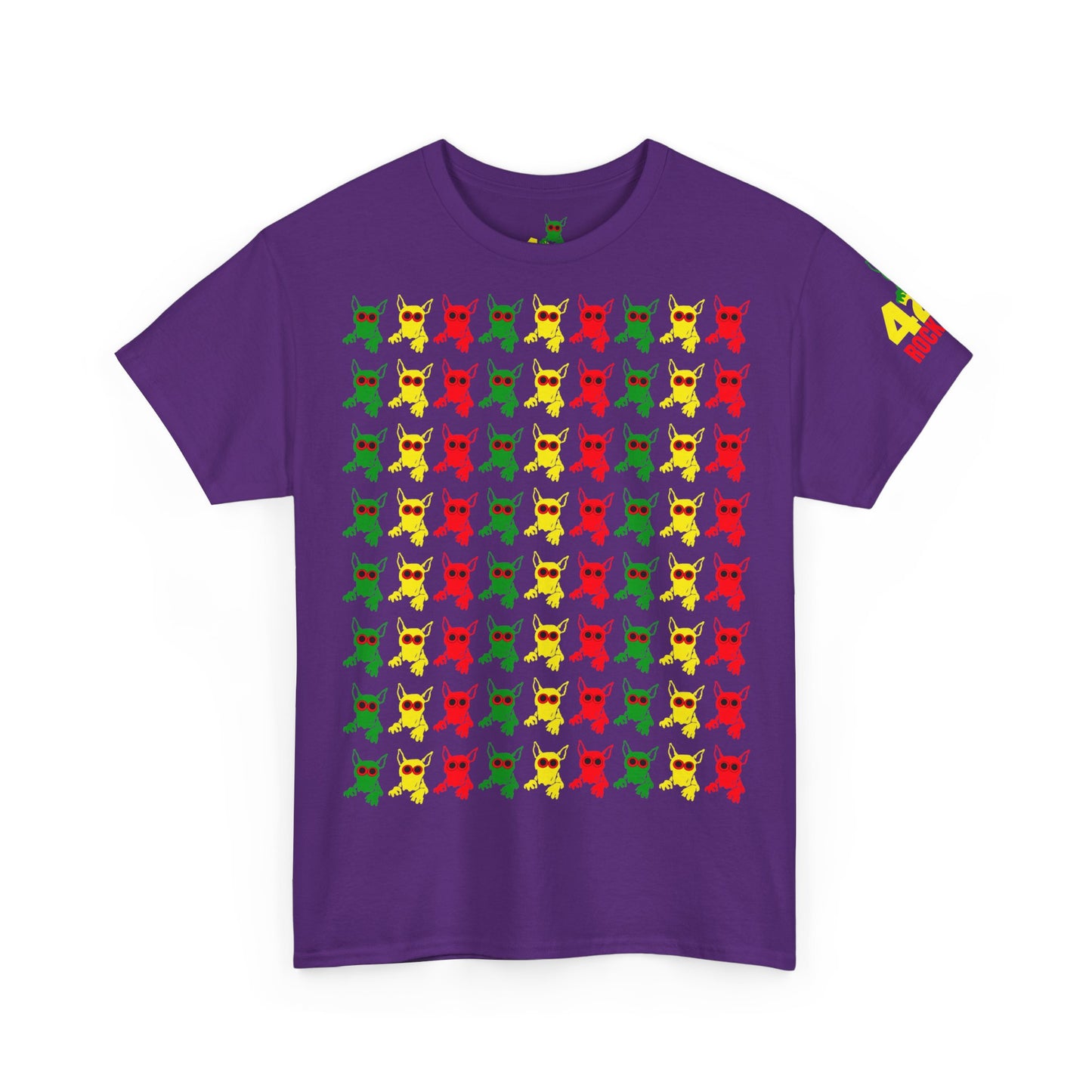 ROCKDOG420 - Crew T‑Shirt RASTA