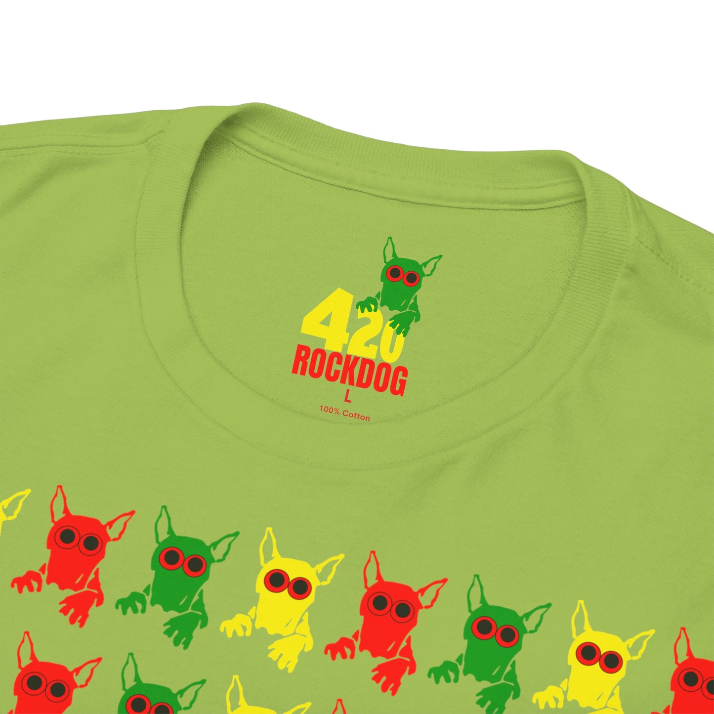 ROCKDOG420 - Crew T‑Shirt RASTA
