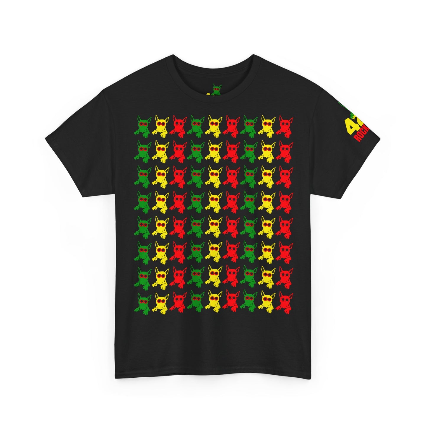 ROCKDOG420 - Crew T‑Shirt RASTA