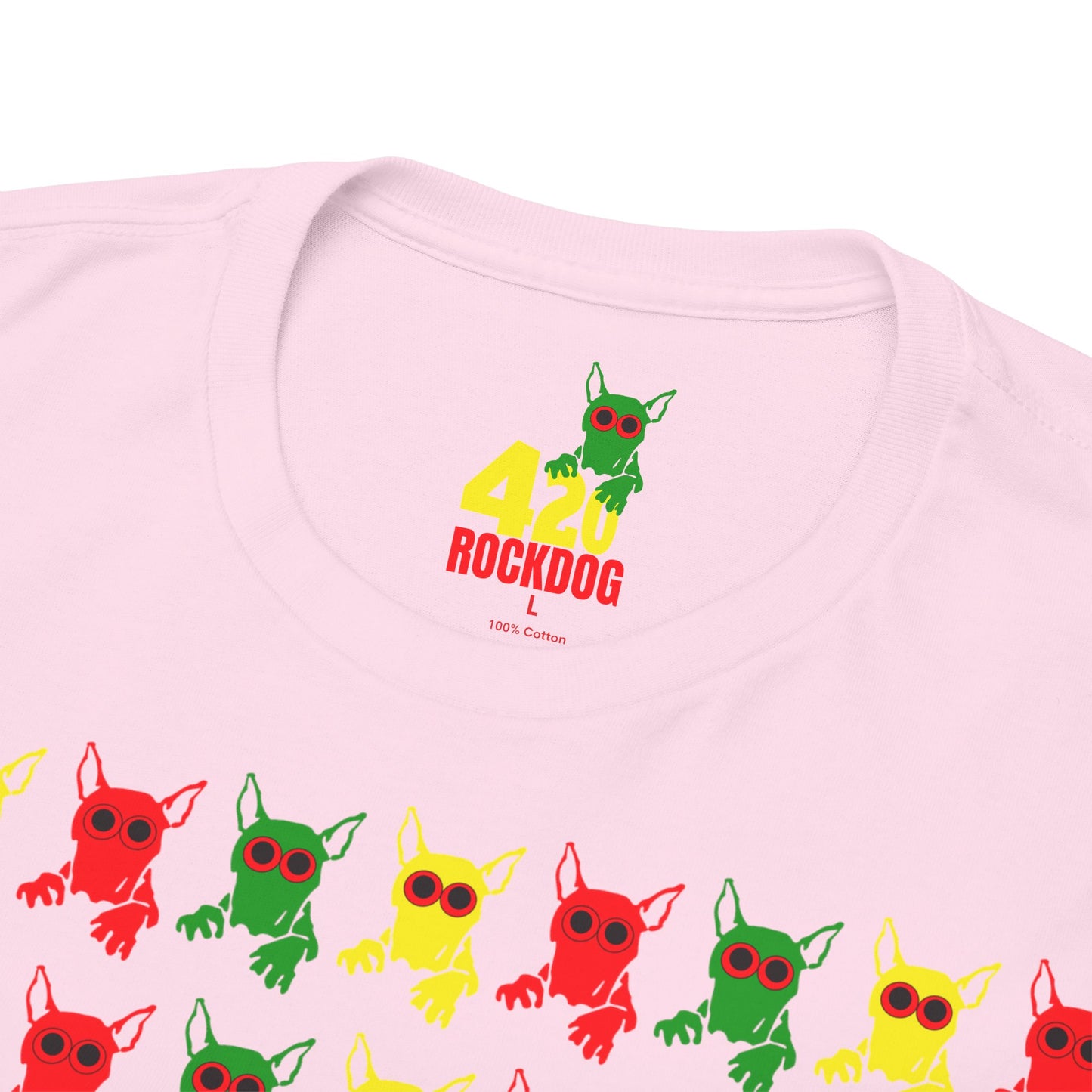 ROCKDOG420 - Crew T‑Shirt RASTA