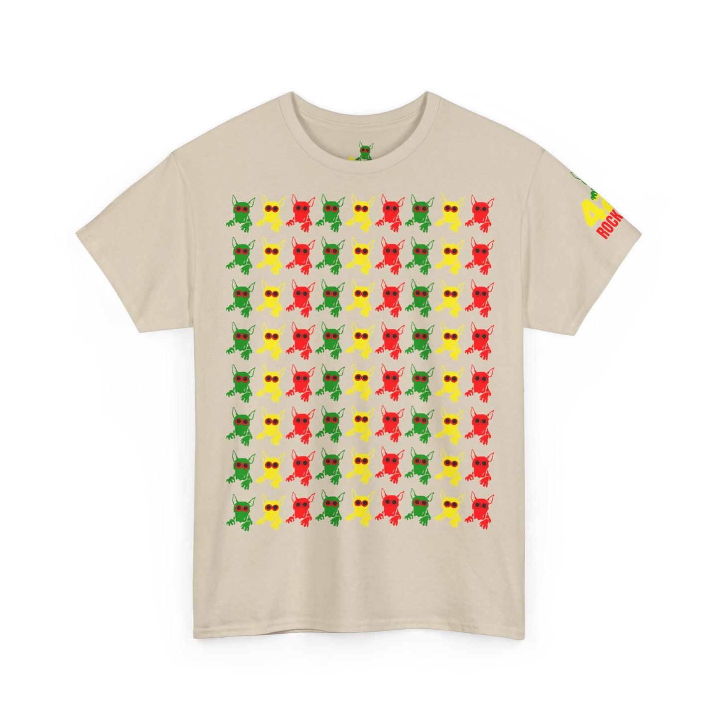 ROCKDOG420 - Crew T‑Shirt RASTA