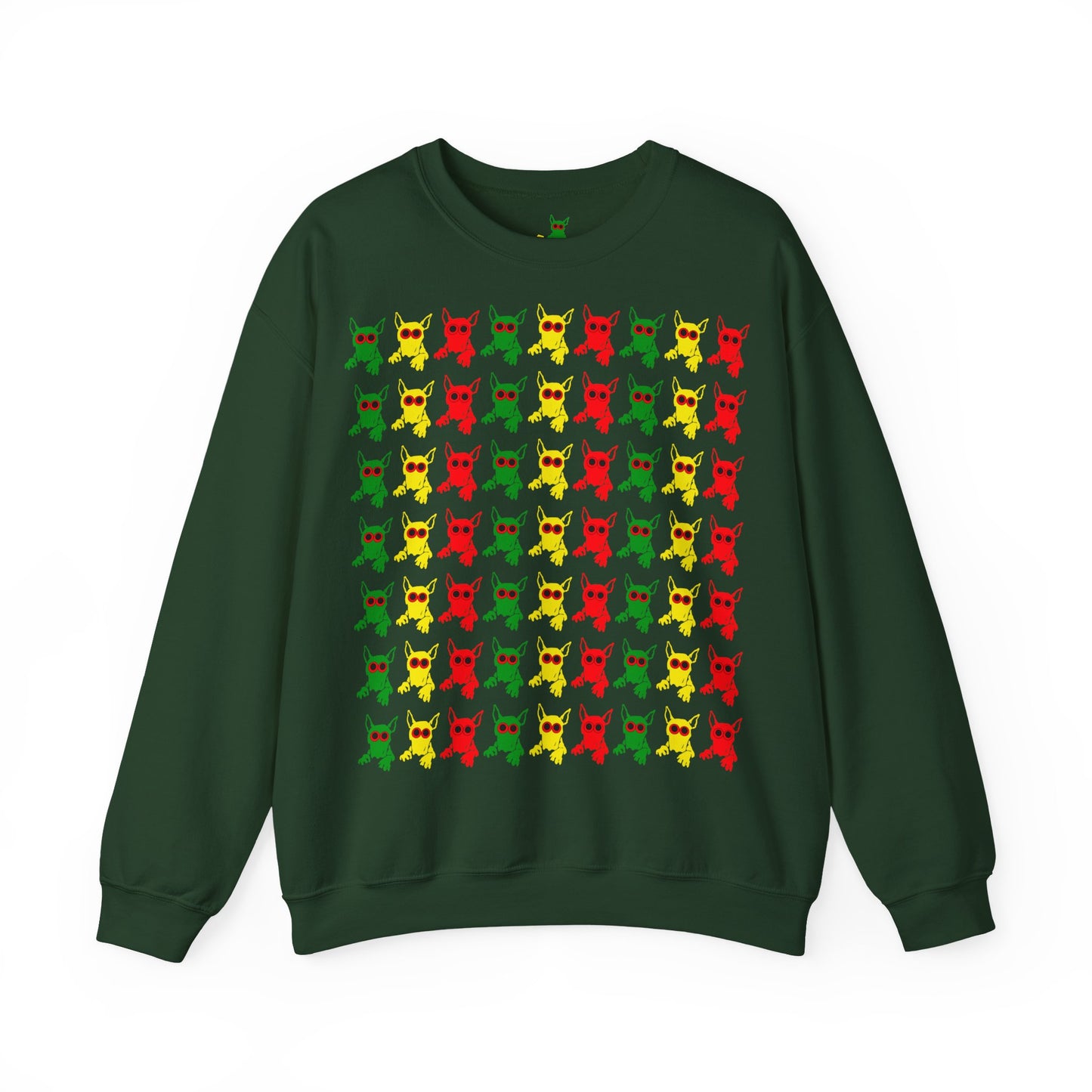 ROCKDOG420 - Crew Sweatshirt RASTA