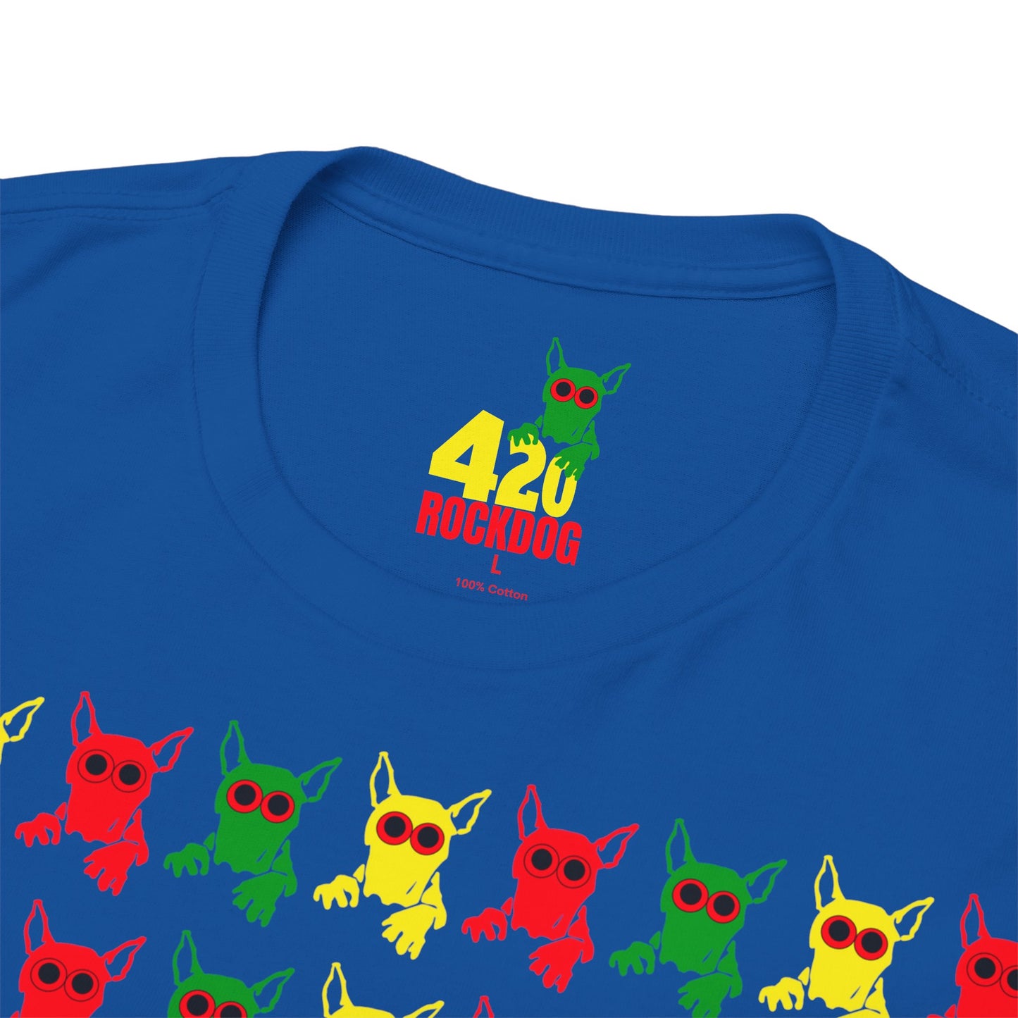 ROCKDOG420 - Crew T‑Shirt RASTA