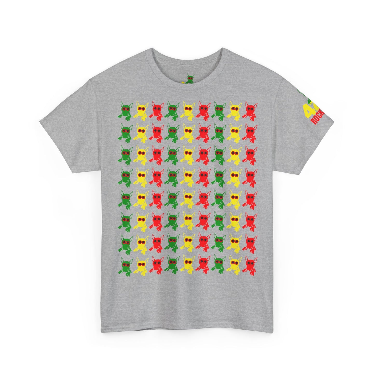 ROCKDOG420 - Crew T‑Shirt RASTA