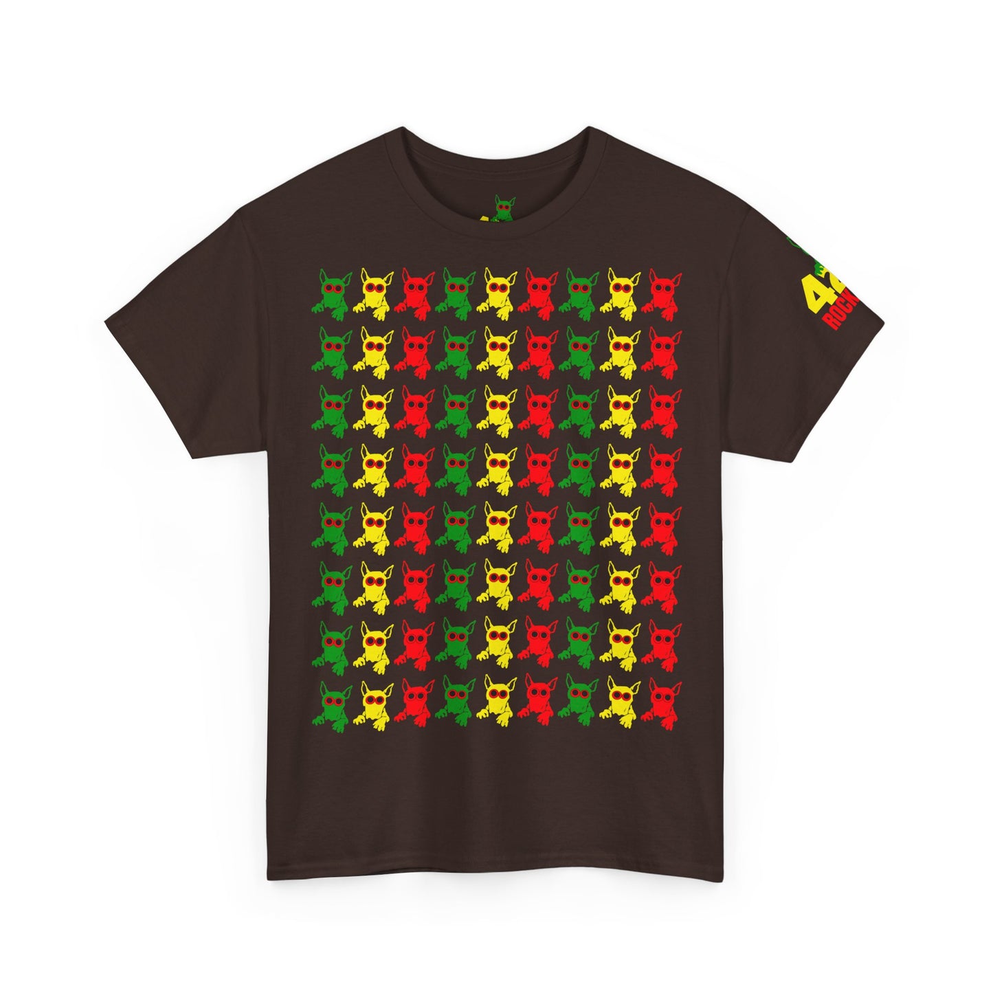 ROCKDOG420 - Crew T‑Shirt RASTA