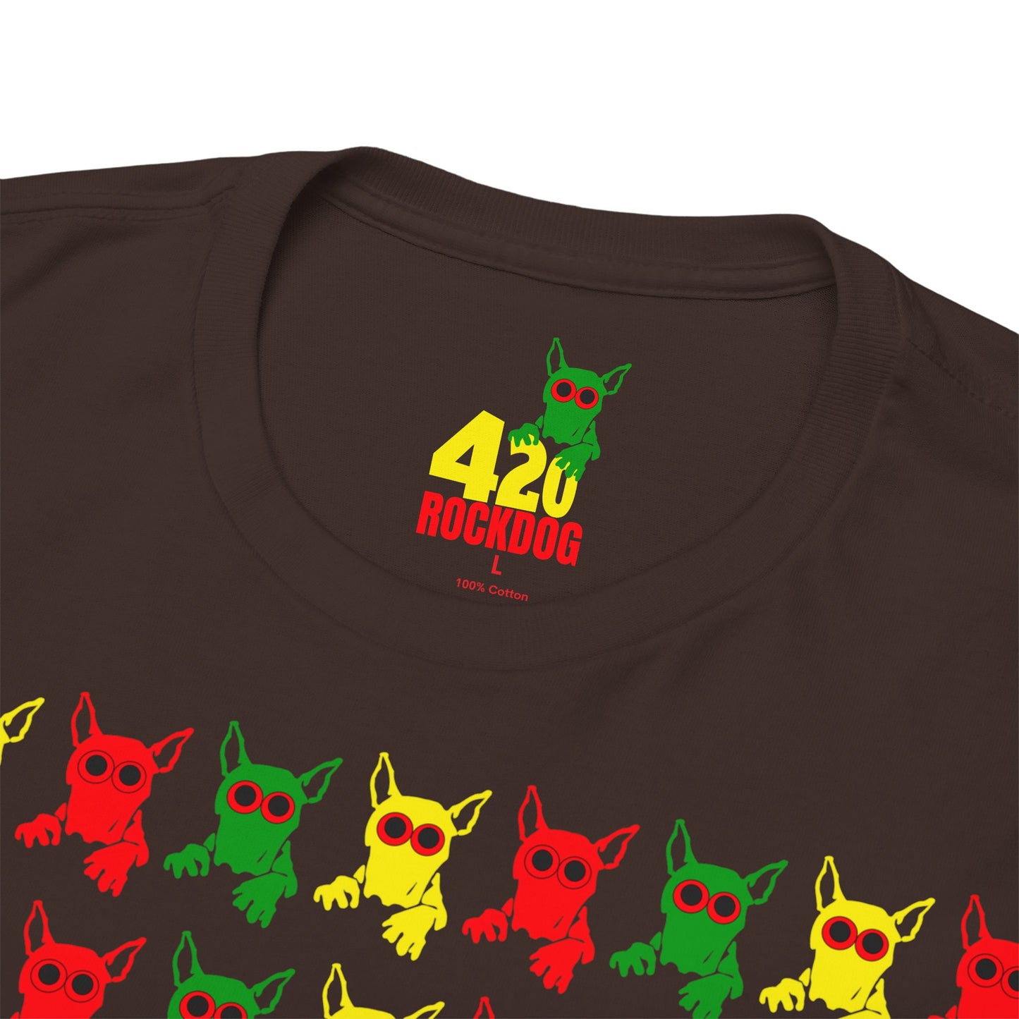 ROCKDOG420 - Crew T‑Shirt RASTA