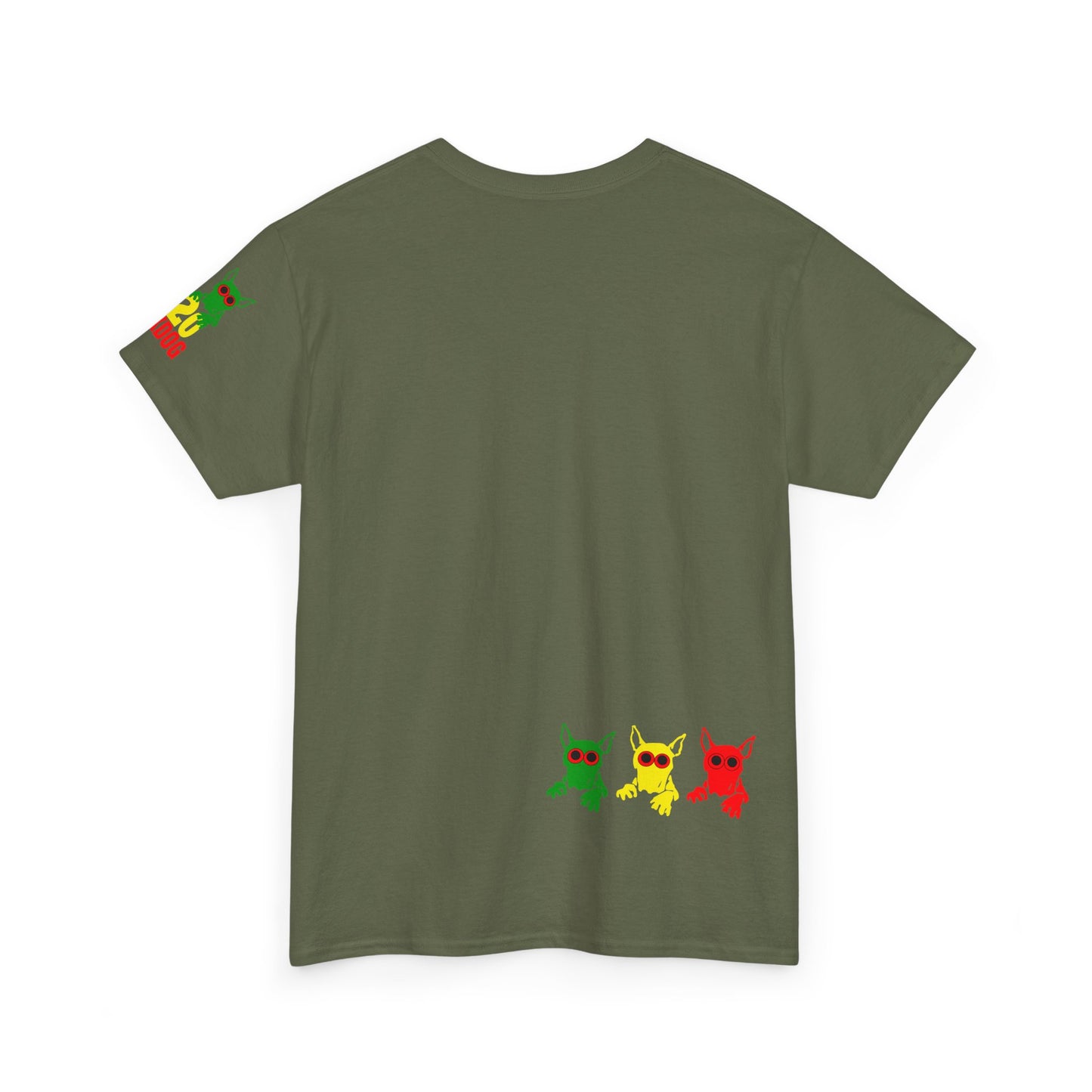ROCKDOG420 - Crew T‑Shirt RASTA