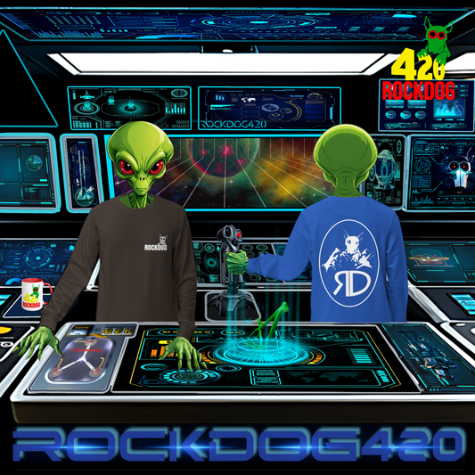 ROCKDOG420 Classic Sweatshirt – aliens in spaceship, extraterrestrial streetwear lifestyle, NewDriveCity
